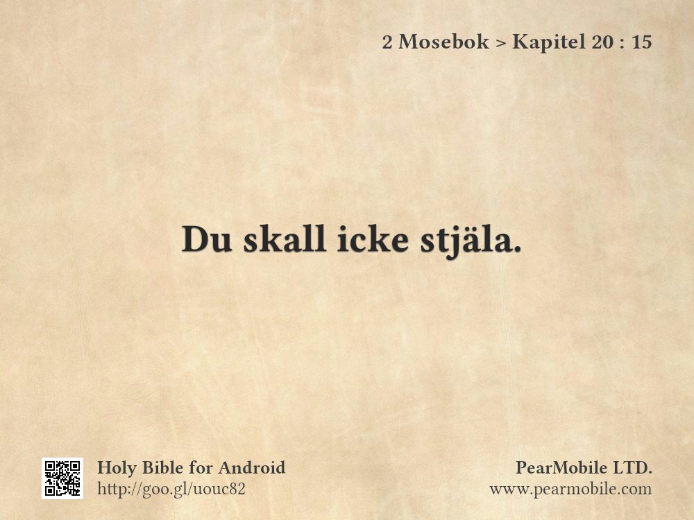 2 Mosebok, Kapitel 20:15